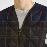 Gilet uomo trapuntato tartan blu MLI0064 TN14 BARBOUR 