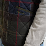 Gilet uomo trapuntato tartan blu MLI0064 TN14 BARBOUR 
