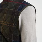 Gilet uomo trapuntato tartan blu MLI0064 TN14 BARBOUR 