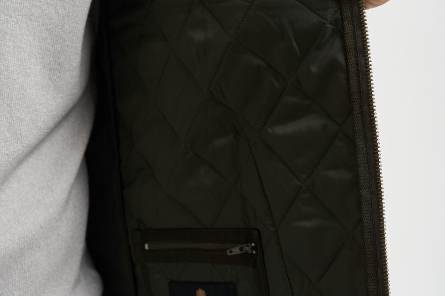 Gilet uomo trapuntato tartan blu MLI0064 TN14 BARBOUR 