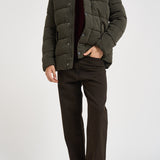 Piumino uomo Powell collo alto marrone MQU1906 SG71 BARBOUR 