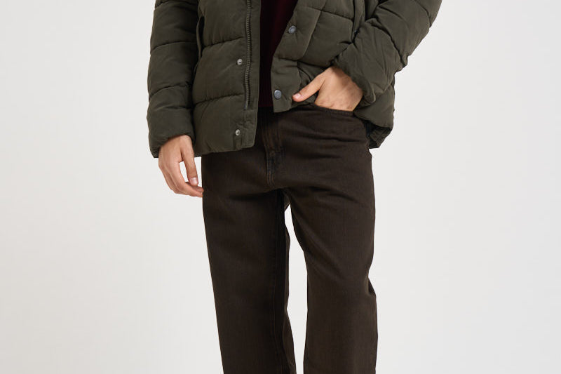 Piumino uomo Powell collo alto marrone MQU1906 SG71 BARBOUR 