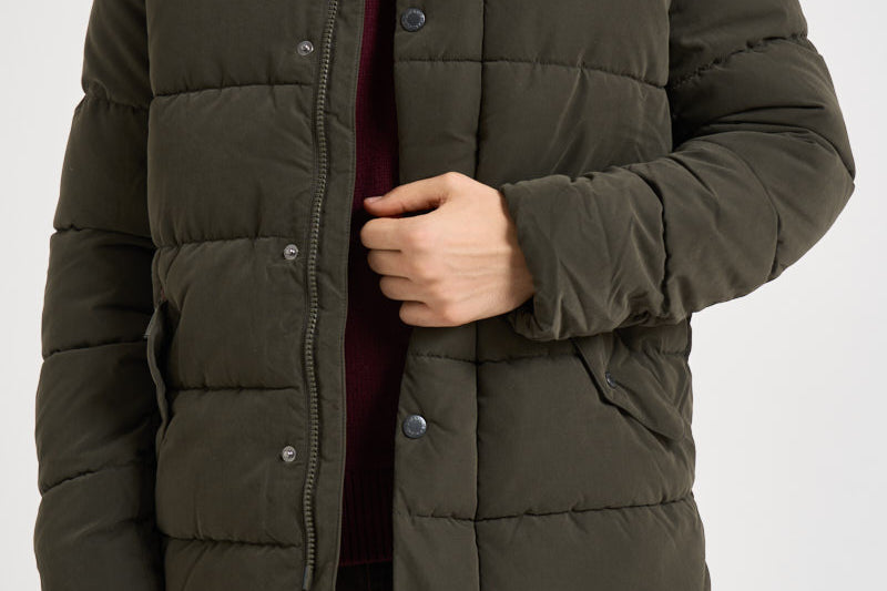 Piumino uomo Powell collo alto marrone MQU1906 SG71 BARBOUR 