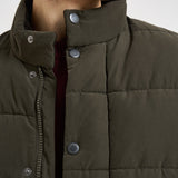 Piumino uomo Powell collo alto marrone MQU1906 SG71 BARBOUR 
