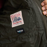 Piumino uomo Powell collo alto marrone MQU1906 SG71 BARBOUR 