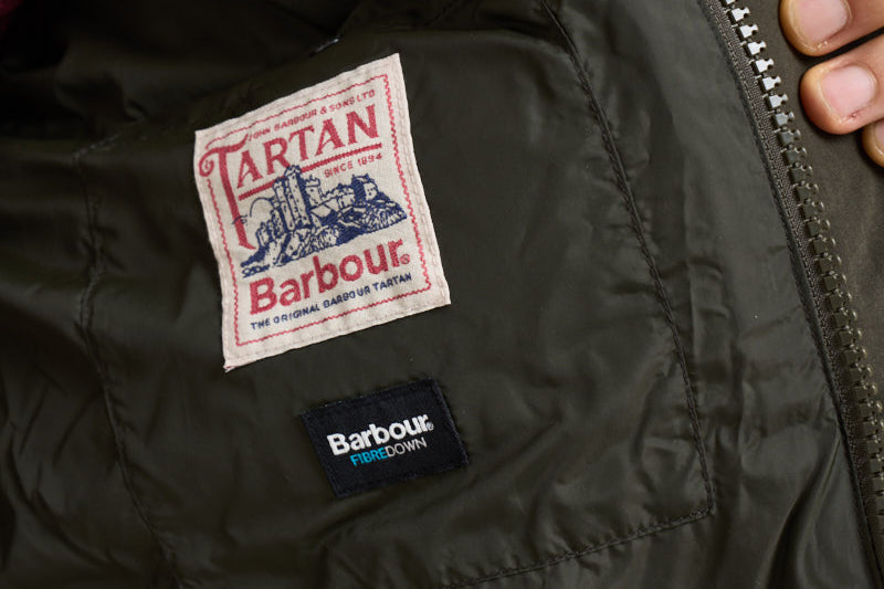Piumino uomo Powell collo alto marrone MQU1906 SG71 BARBOUR 