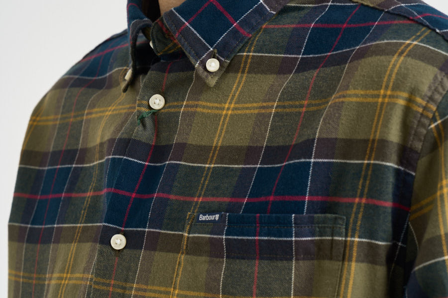 Camicia uomo a quadri verde e blu MSH4991 TN52 BARBOUR 