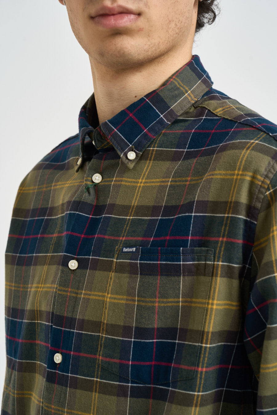Camicia uomo a quadri verde e blu MSH4991 TN52 BARBOUR 