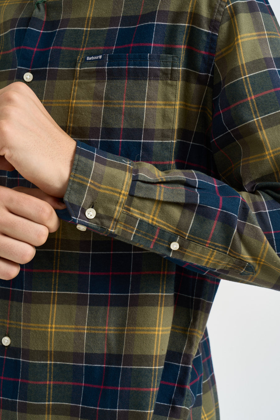 Camicia uomo a quadri verde e blu MSH4991 TN52 BARBOUR 