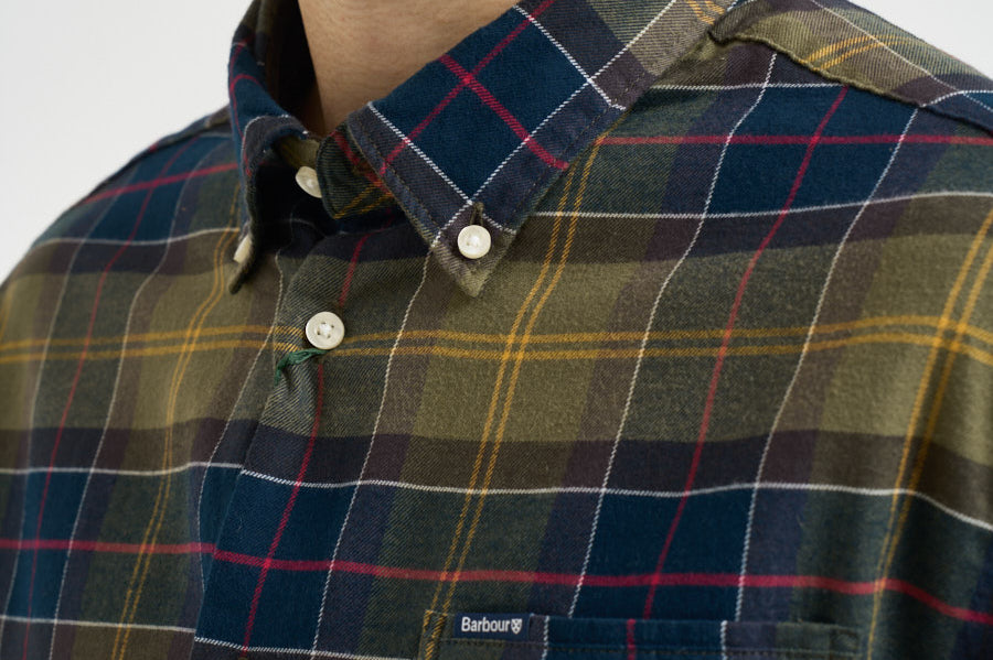 Camicia uomo a quadri verde e blu MSH4991 TN52 BARBOUR 