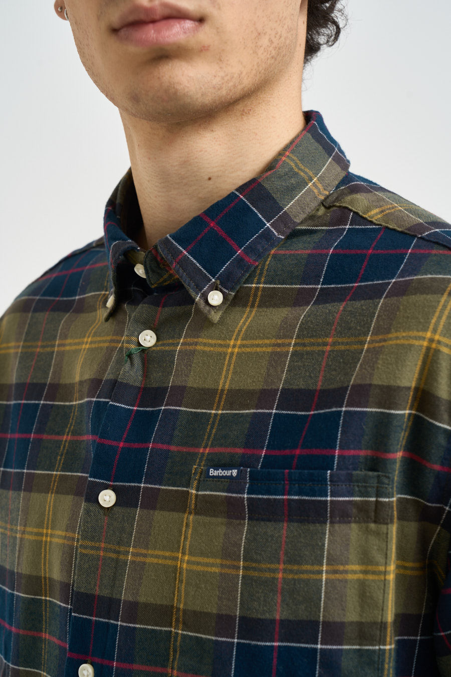Camicia uomo a quadri verde e blu MSH4991 TN52 BARBOUR 
