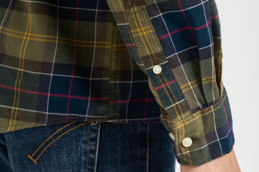 Camicia uomo a quadri verde e blu MSH4991 TN52 BARBOUR 