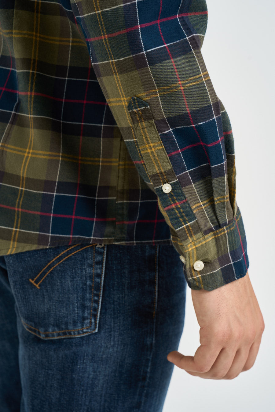 Camicia uomo a quadri verde e blu MSH4991 TN52 BARBOUR 