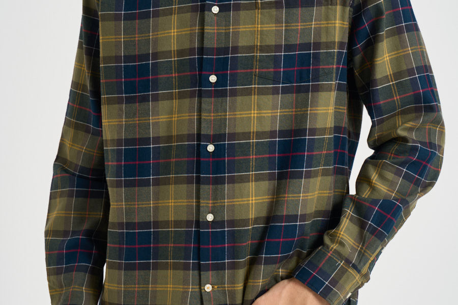 Camicia uomo a quadri verde e blu MSH4991 TN52 BARBOUR 