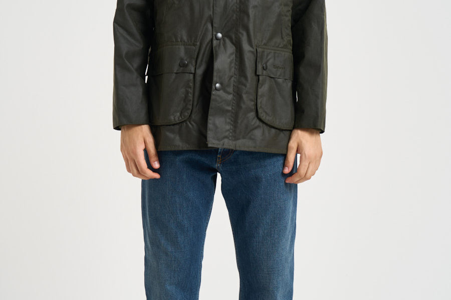 Giubbotto uomo Bedale cerato verde MWX0018 OL99 BARBOUR 