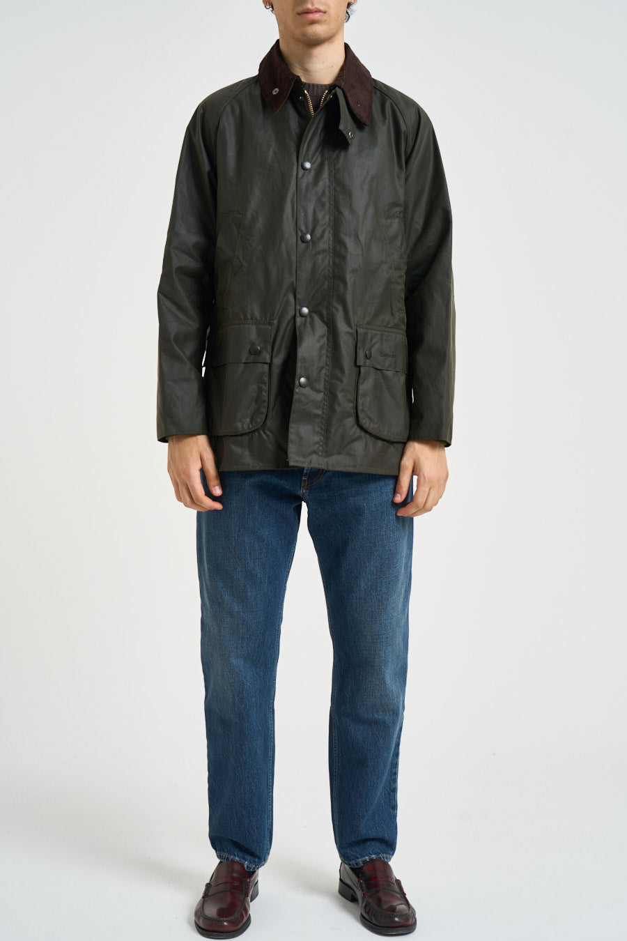 Giubbotto uomo Bedale cerato verde MWX0018 OL99 BARBOUR 