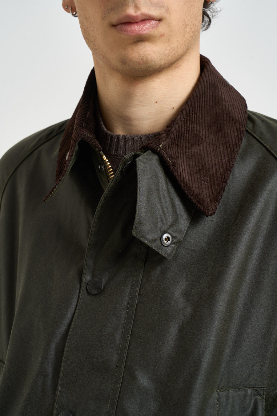 Giubbotto uomo Bedale cerato verde MWX0018 OL99 BARBOUR 