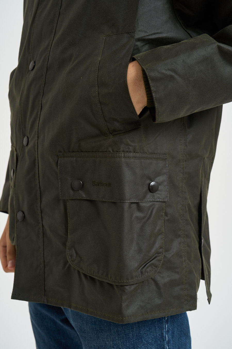 Giubbotto uomo Bedale cerato verde MWX0018 OL99 BARBOUR 