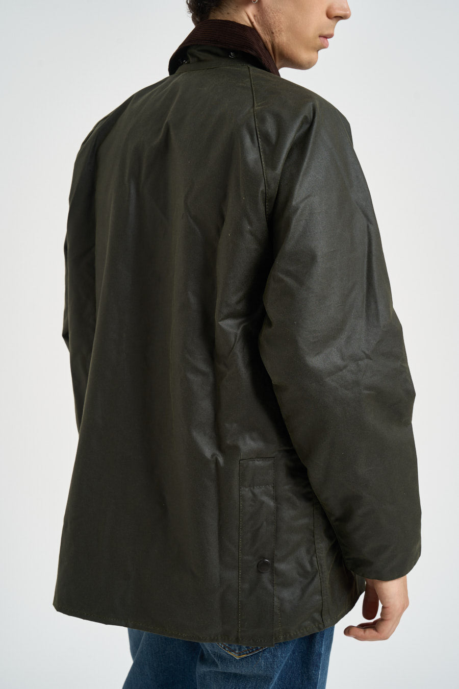 Giubbotto uomo Bedale cerato verde MWX0018 OL99 BARBOUR 
