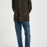 Giacca uomo cerata Ashby verde militare MWX0339 OL71 BARBOUR 