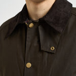 Giacca uomo cerata Ashby verde militare MWX0339 OL71 BARBOUR 