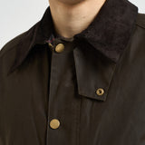 Giacca uomo cerata Ashby verde militare MWX0339 OL71 BARBOUR 