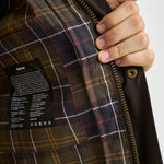 Giacca uomo cerata Ashby verde militare MWX0339 OL71 BARBOUR 