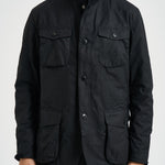 Giacca uomo in cotone cerato Ogston nero MWX0700 BK11 BARBOUR 