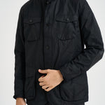 Giacca uomo in cotone cerato Ogston nero MWX0700 BK11 BARBOUR 