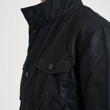 Giacca uomo in cotone cerato Ogston nero MWX0700 BK11 BARBOUR 