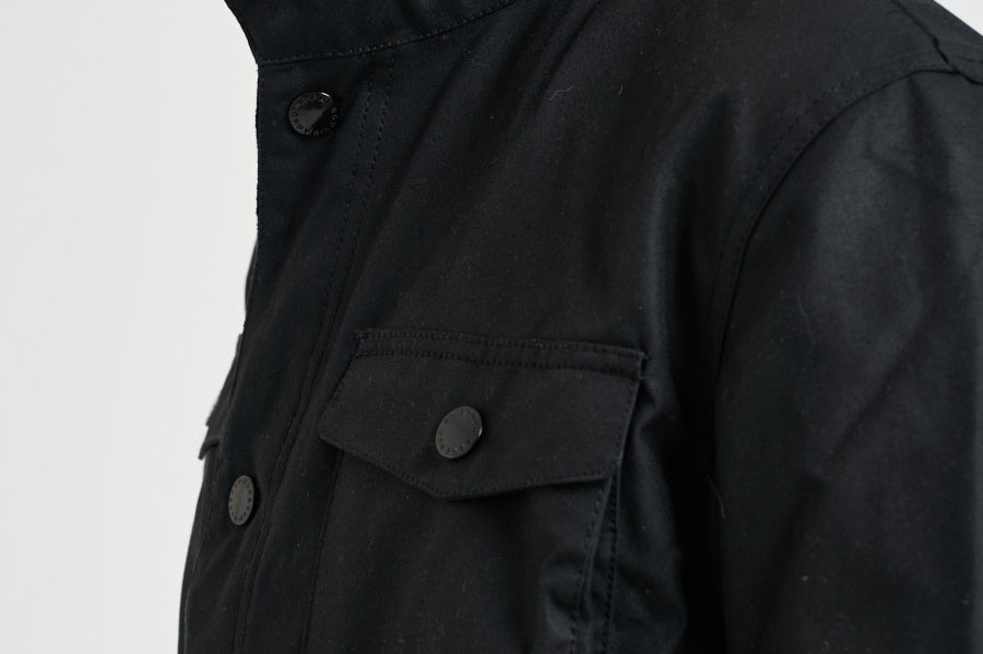 Giacca uomo in cotone cerato Ogston nero MWX0700 BK11 BARBOUR 