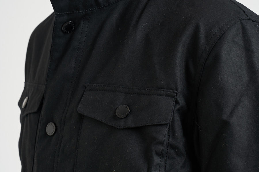 Giacca uomo in cotone cerato Ogston nero MWX0700 BK11 BARBOUR 
