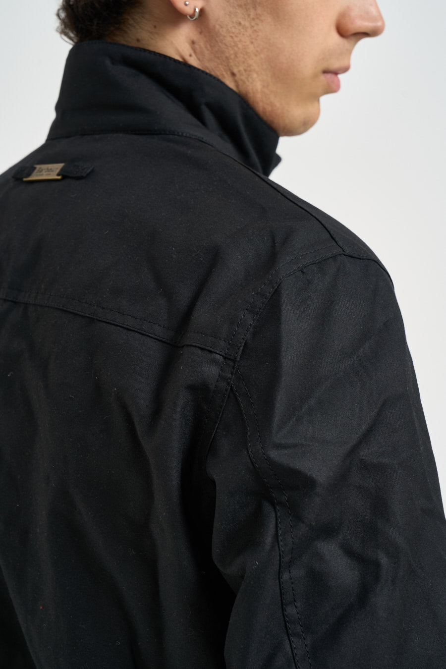 Giubbotto uomo cerato Ogston nero MWX0700 BK11 BARBOUR 