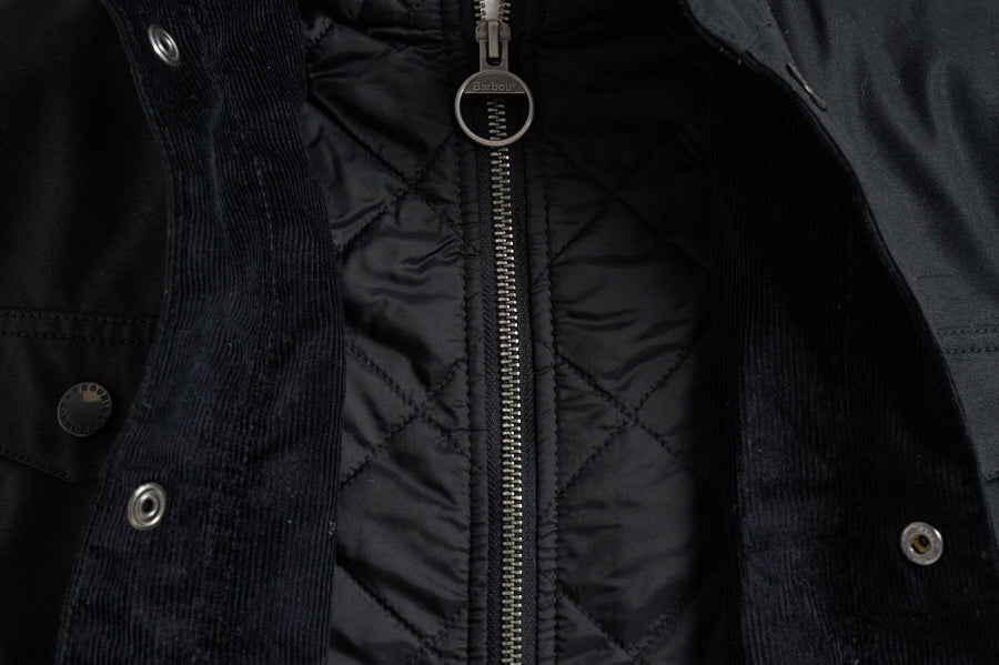 Giacca uomo in cotone cerato Ogston nero MWX0700 BK11 BARBOUR 