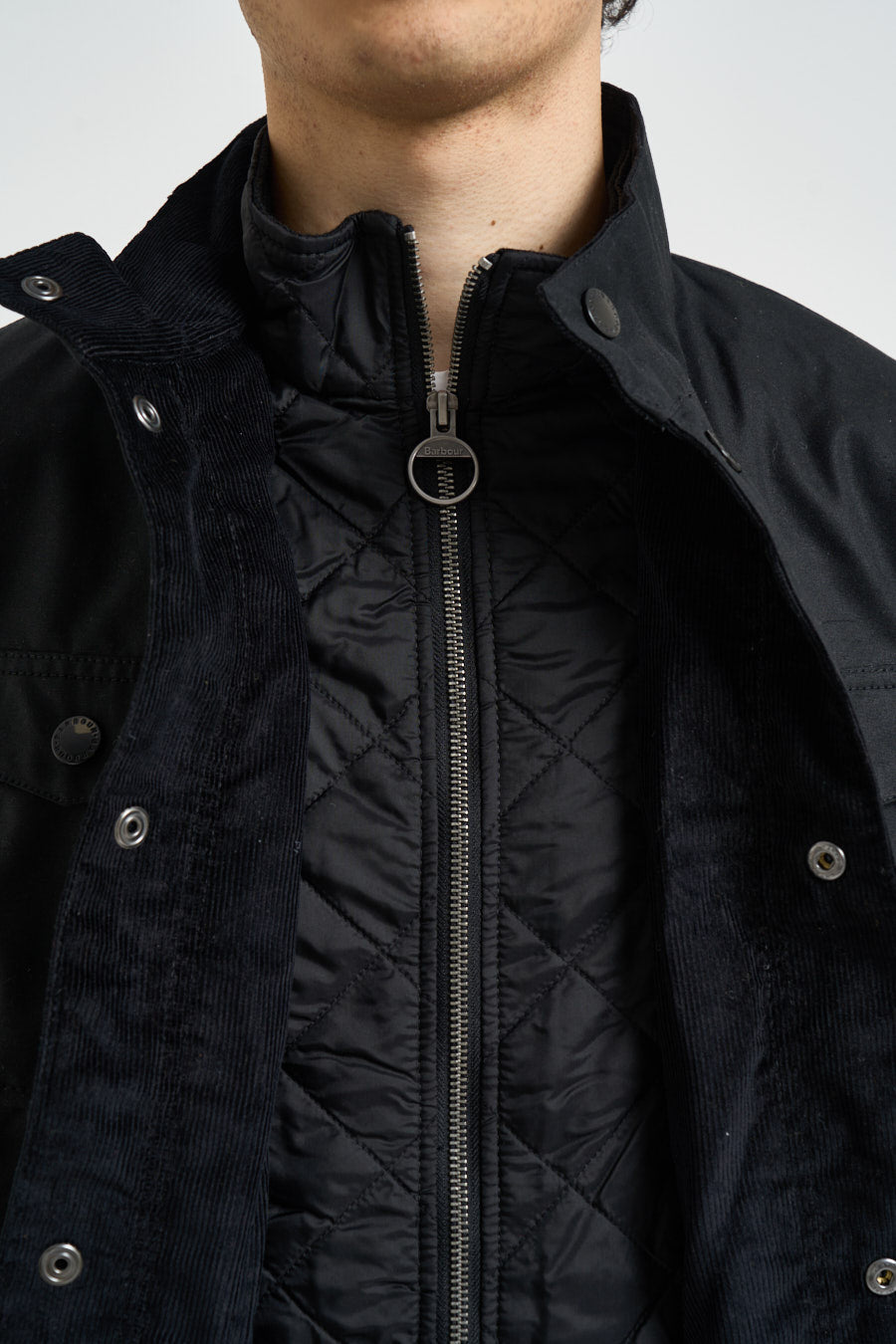 Giubbotto uomo cerato Ogston nero MWX0700 BK11 BARBOUR 