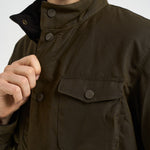 Giubbotto uomo cerato Ogston verde MWX0700 OL51 BARBOUR 
