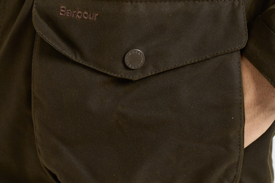 Giubbotto uomo cerato Ogston verde MWX0700 OL51 BARBOUR 