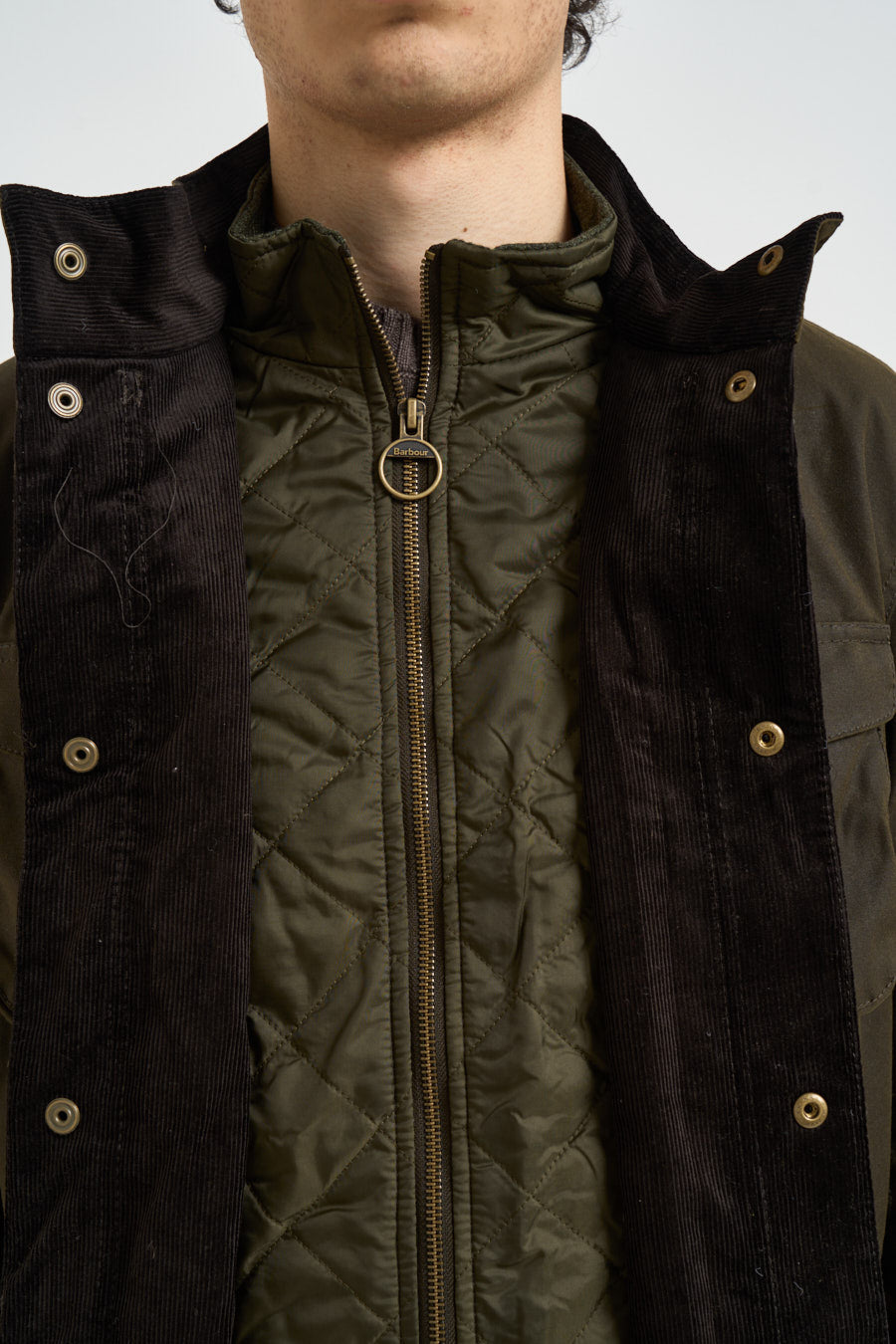 Giubbotto uomo cerato Ogston verde MWX0700 OL51 BARBOUR 