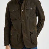Giubbotto uomo cerato Ogston verde MWX0700 OL51 BARBOUR 