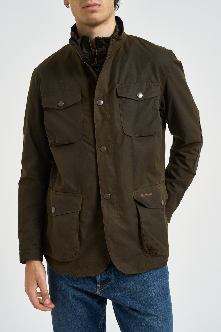 Giubbotto uomo cerato Ogston verde MWX0700 OL51 BARBOUR 