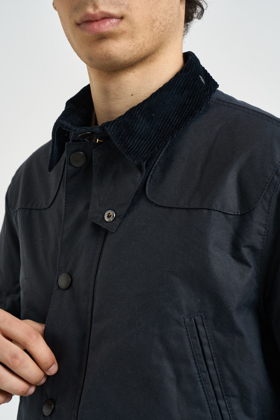 Giacca uomo Reelin cerata blu MWX1106 NY92 BARBOUR 