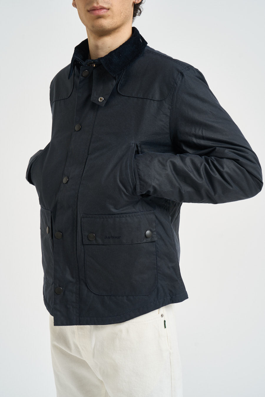 Giacca uomo Reelin cerata blu MWX1106 NY92 BARBOUR 