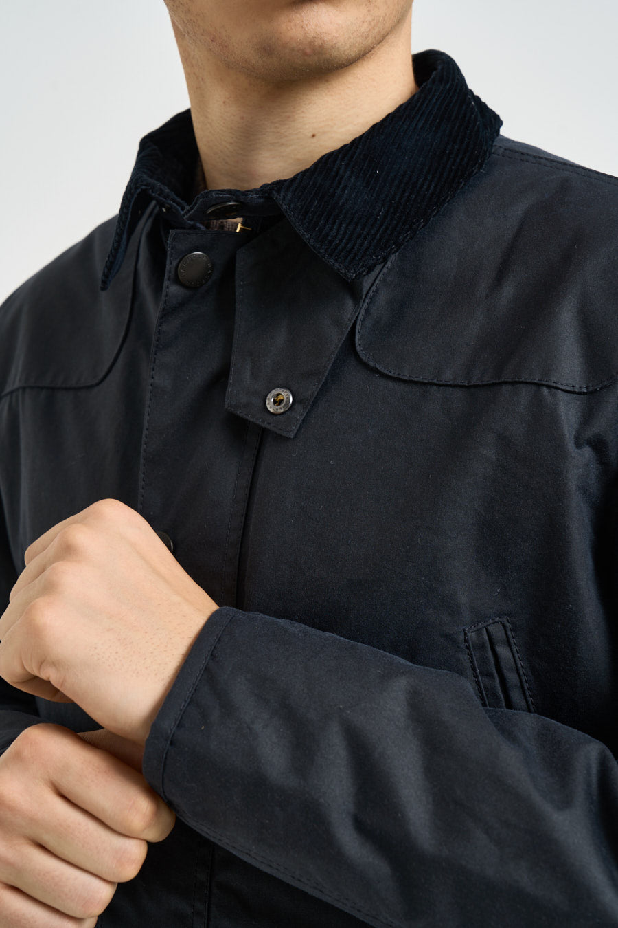 Giacca uomo Reelin cerata blu MWX1106 NY92 BARBOUR 