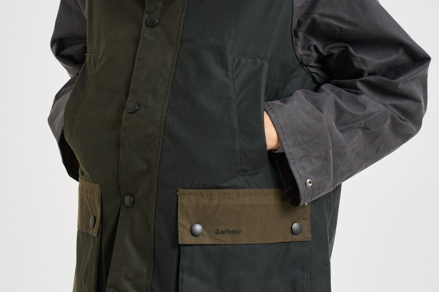 Giacca uomo in cotone cerato verde MWX2500 SG51 BARBOUR 