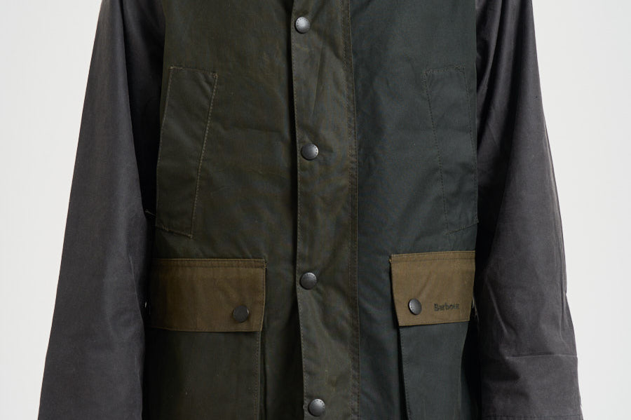 Giacca uomo in cotone cerato verde MWX2500 SG51 BARBOUR 