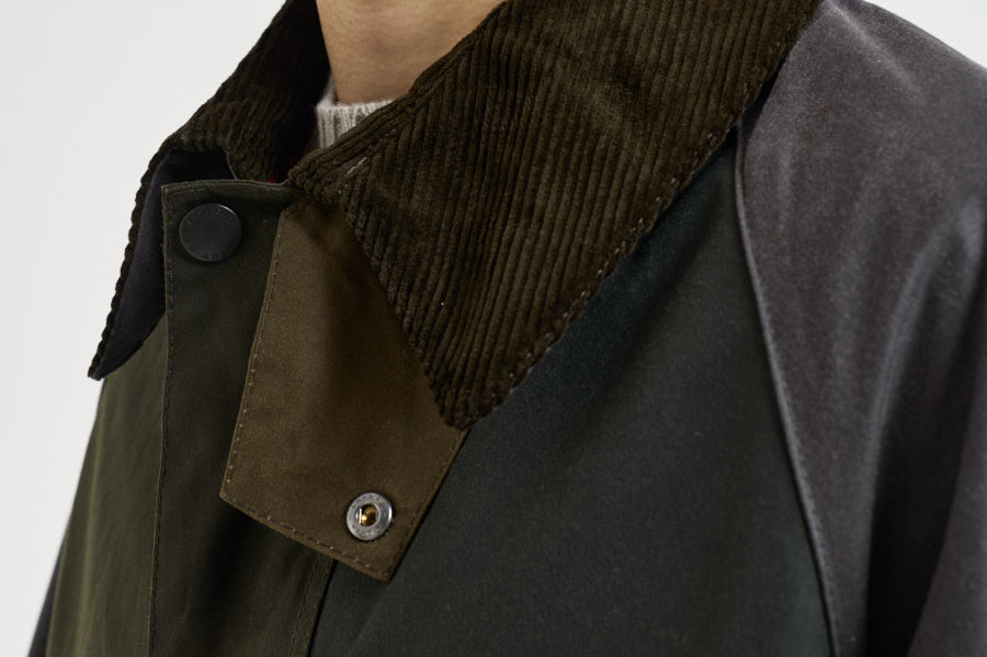 Giacca uomo in cotone cerato verde MWX2500 SG51 BARBOUR 