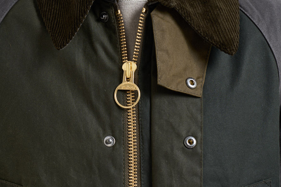 Giacca uomo in cotone cerato verde MWX2500 SG51 BARBOUR 