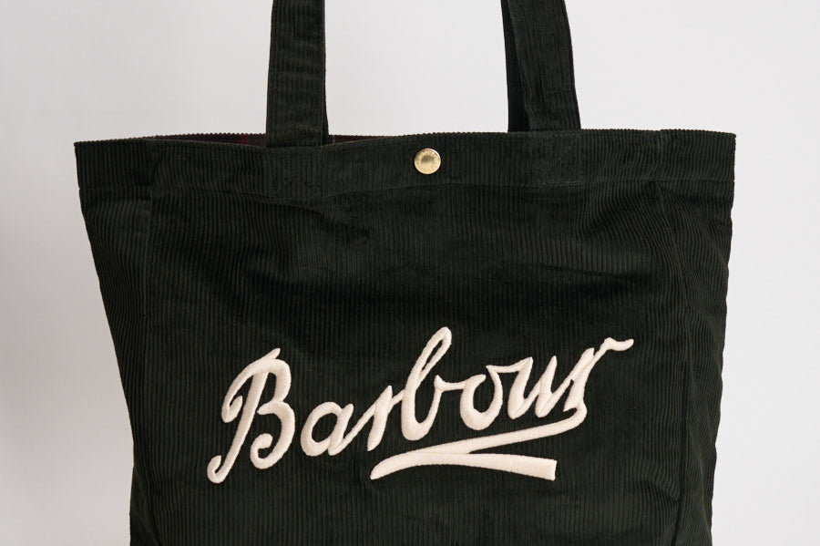 Borsa donna shopper velluto verde UBA0779 SG91 BARBOUR 