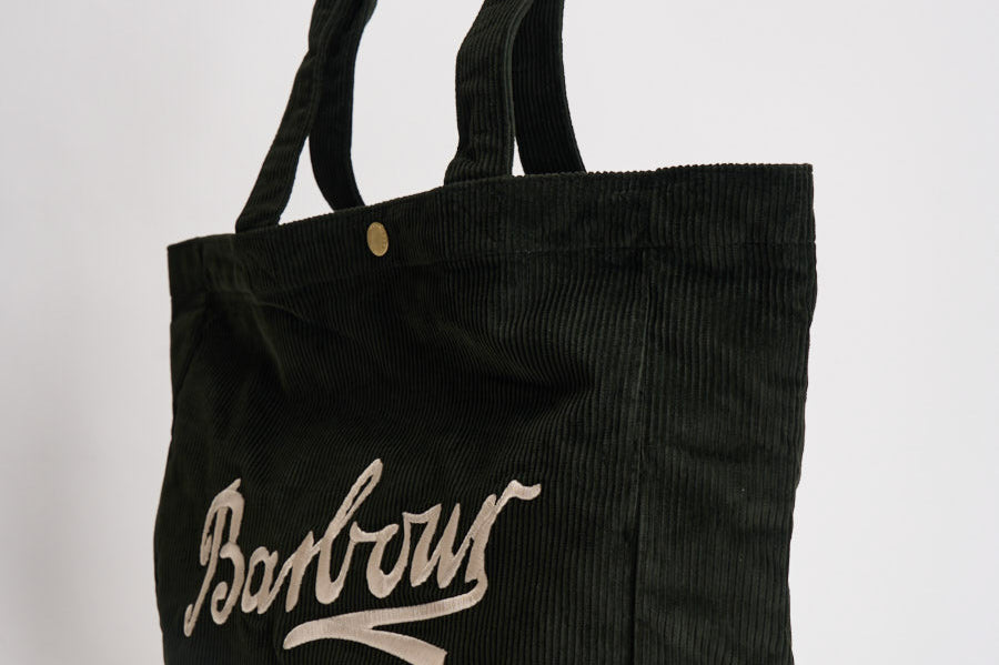 Borsa donna shopper velluto verde UBA0779 SG91 BARBOUR 