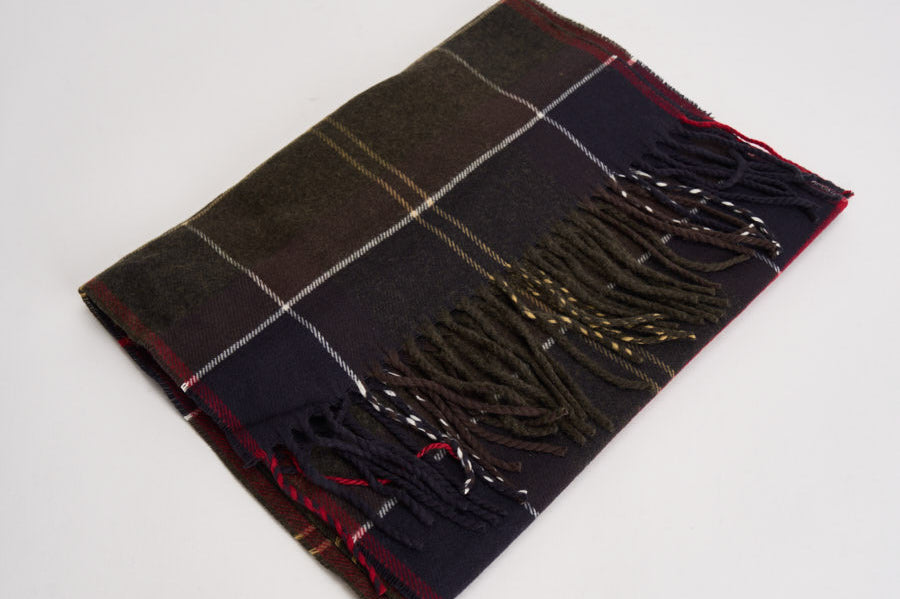 Sciarpa uomo tartan verde e blu USC0300 TN11 BARBOUR 